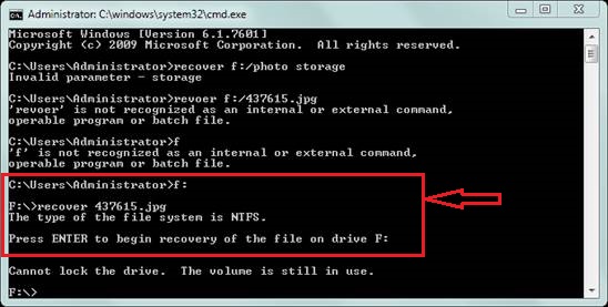 Unformat SD card using CMD recover