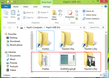 Hidden Files Shown