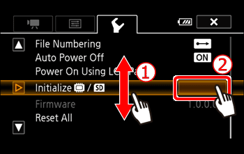 Initialize memory card to force Format the sd card on camera or device