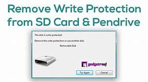 Related tips to remove write protection